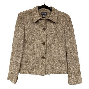 New Ann Taylor Petites Wool Blend Cropped‎ Jacket/Blazer Size 8P